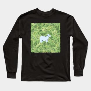 Sheep in Leaves Long Sleeve T-Shirt